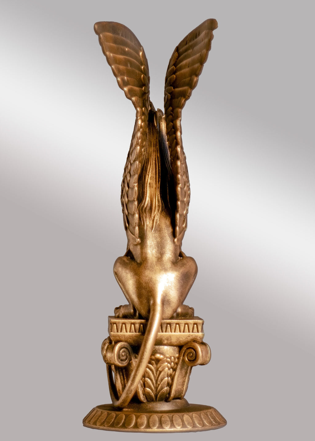 Statue de sphinx de la Grèce antique - gardien d'un savoir interdit aux mortels. (Fait main, résine UV)