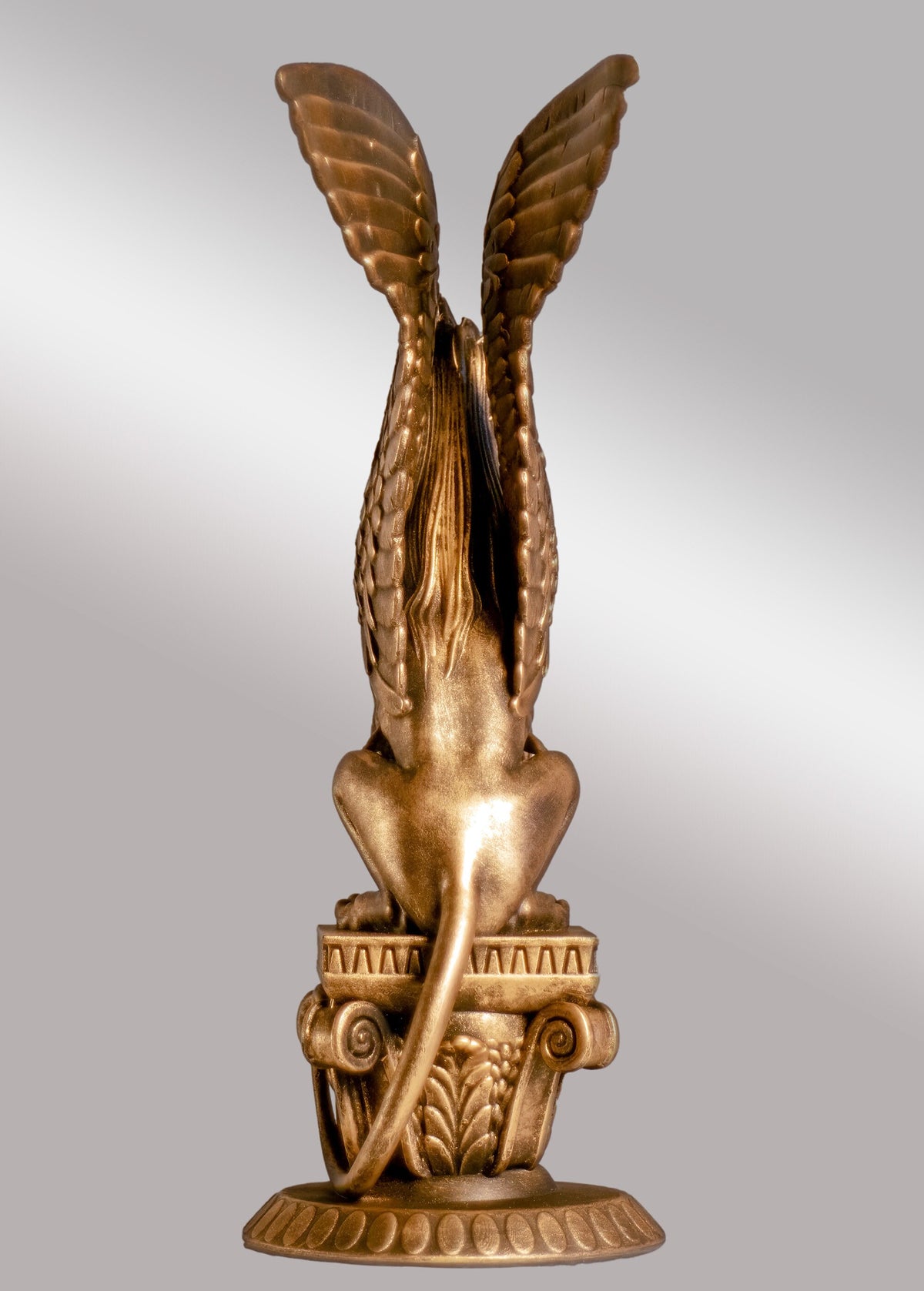 Statue of Ancient Greek Sphinx - guardian of knowledge forbidden to mortals. (Handmade, UV-resin)
