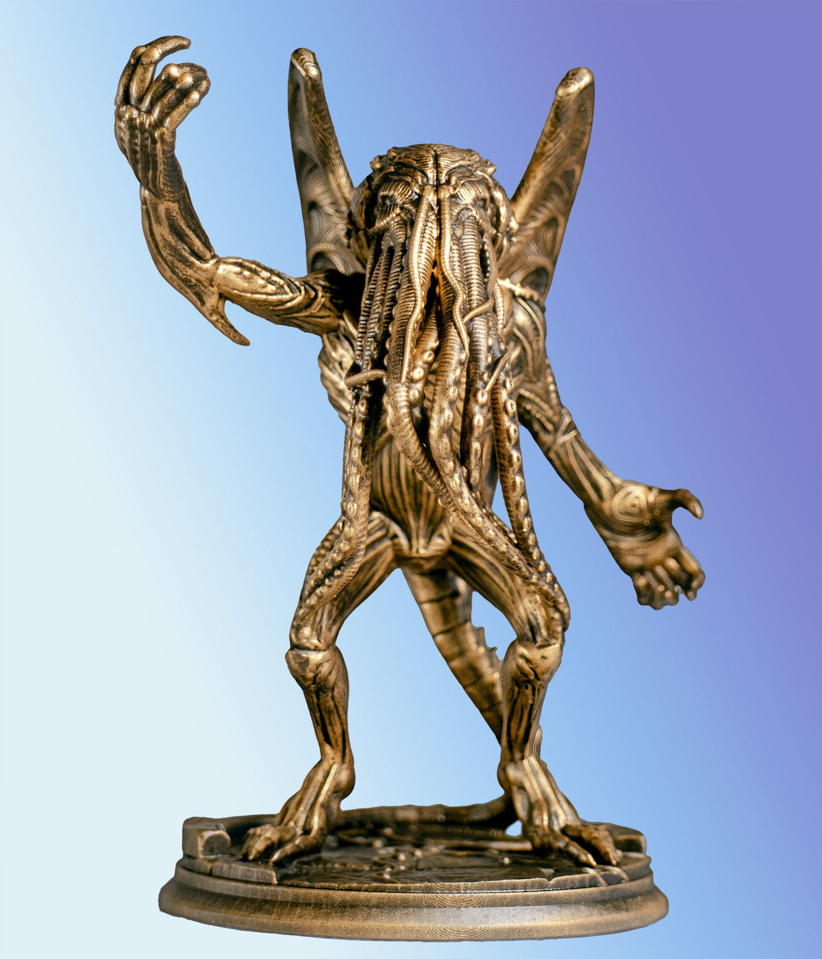 Cthulhu Statue, H.P. Lovecraft Monster Figure (Handmade, UV-Resin)