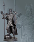 Statue d'Odin, Père de tout dans la mythologie nordique, dieu guerrier viking. (Fait main, résine UV)