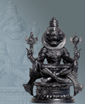 Sri Ugra Narasimha Statue, Yoga Lakshmi Narasimha, Lord Vishnu's 4-th Incarnation. (Handmade, UV-resin)