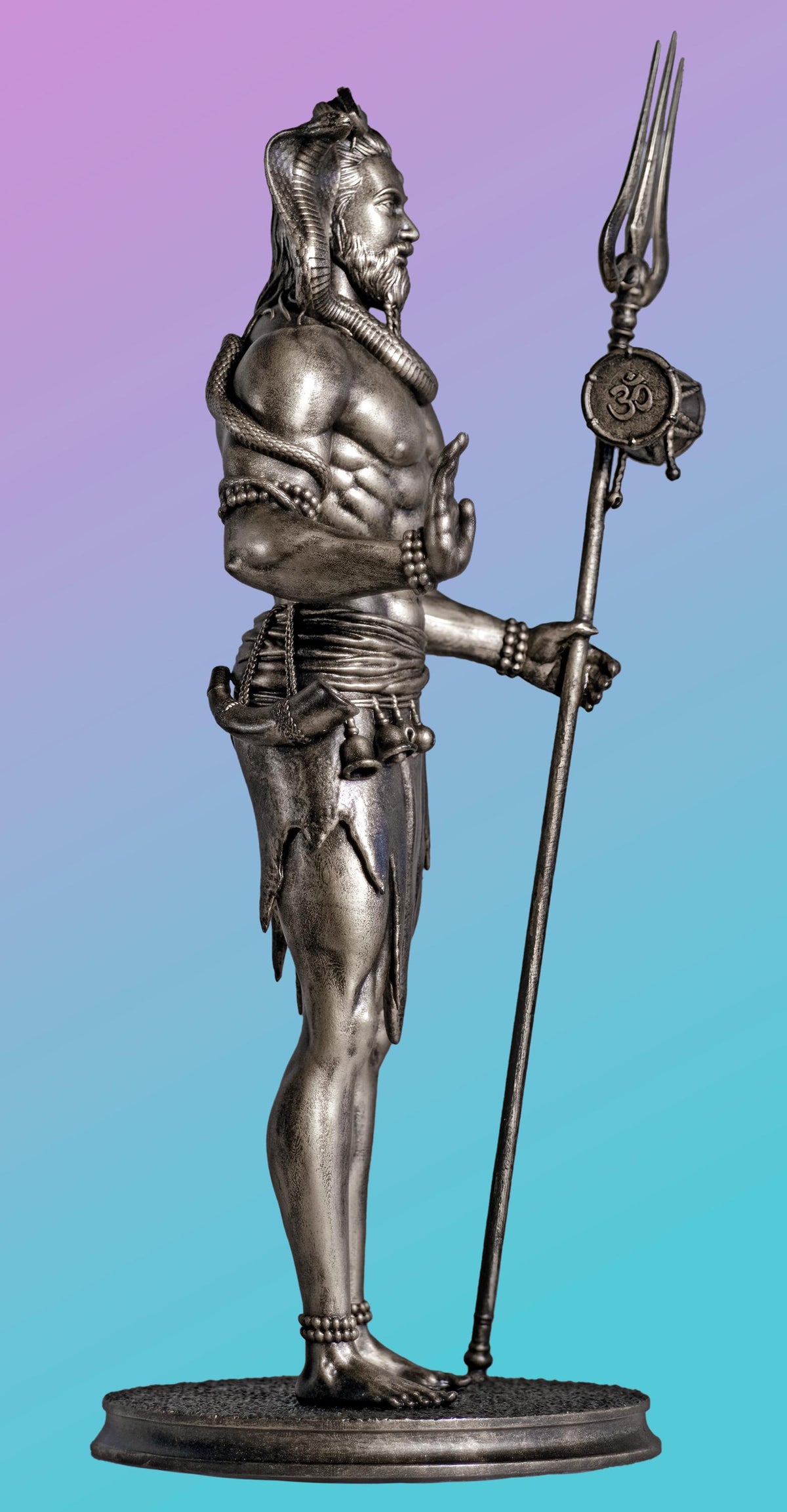 Lord Shiva 12" Statue, Mahadev, Siva, Shiv, Shankar, Rudra. (Handmade, UV-resin)