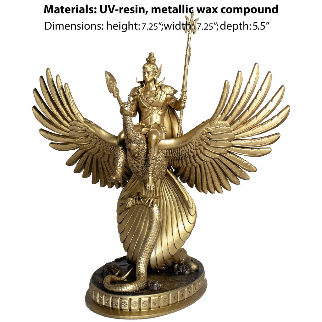 Lord Kartikeya Statue (Small 7.25"). Skanda, Murugan, Kumara, Lord Shiva's Son. (Handmade, UV-resin)