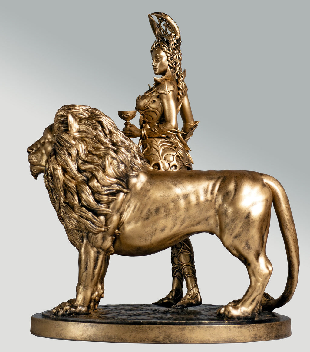 Statue de Circé, déesse grecque antique de la sorcellerie, de la magie et des sortilèges (Fait main, résine UV, 2 variantes)