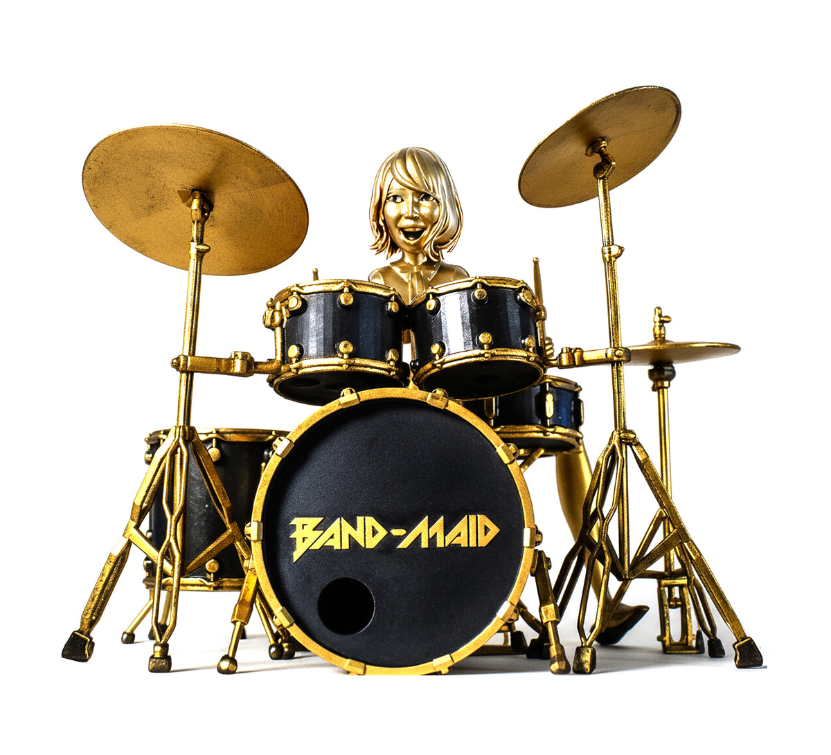 Figurine of Akane from Band-Maid, the rock-star drummer (Handmade, UV-resin)