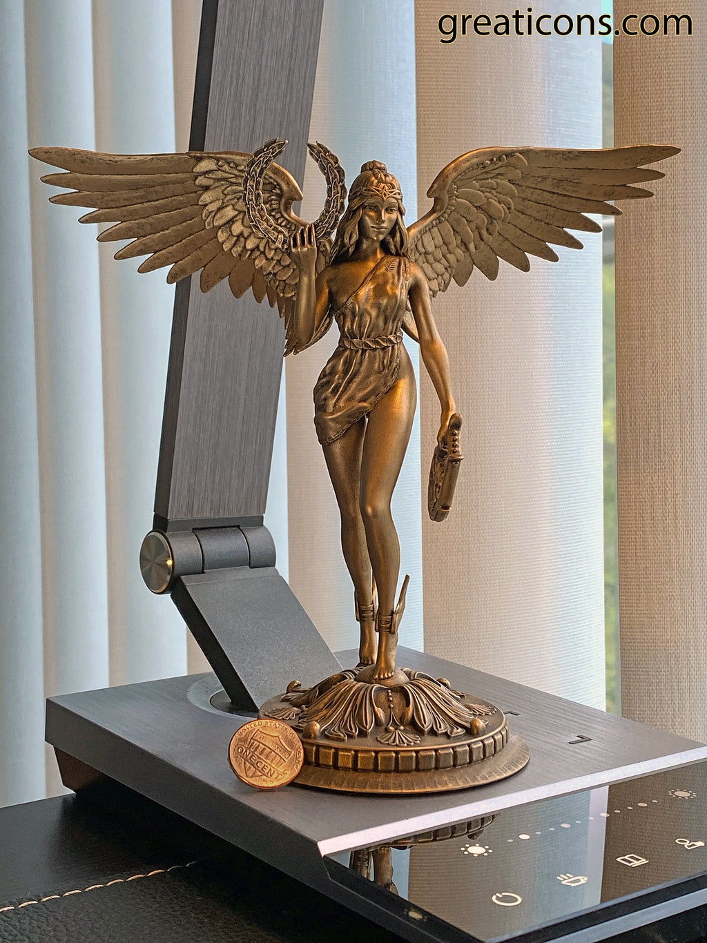 Nike Greek Goddess Statue, Victory, Strength and Speed Goddess (Handmade, UV-resin)