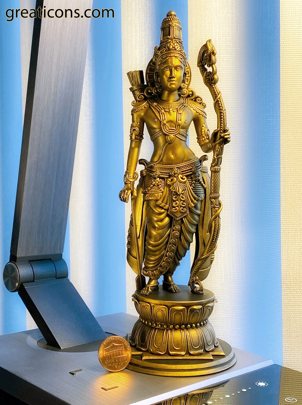Shree Rama Statue, Ram, Raman, Ramar, Ramachandra, Lord Vishnu's 7th Avatar. (Handmade, UV-resin)
