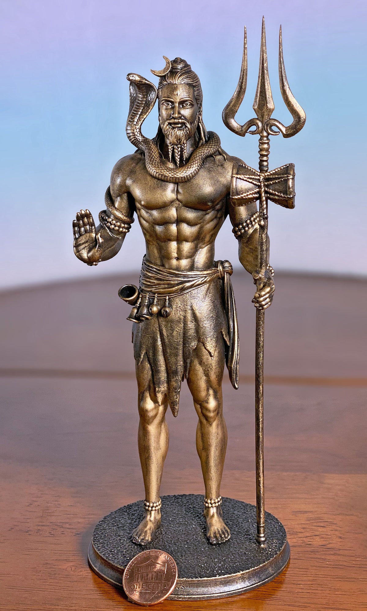 Lord Shiva Statue, Ascetic Mahadev, Shankar, Rudra Blessing. (Handmade, UV-resin)