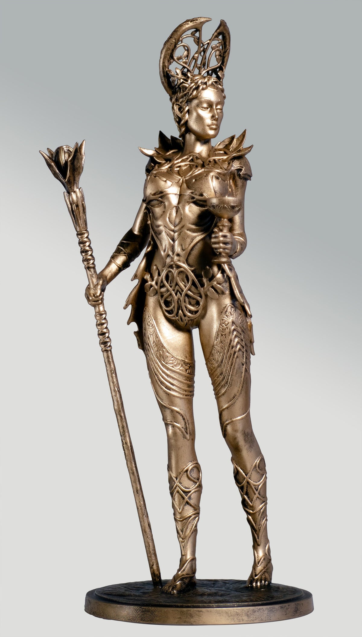 Circe Statue, ancient Greek goddess of sorcery, witchcraft and magic (Handmade, UV-resin, 2 variants)