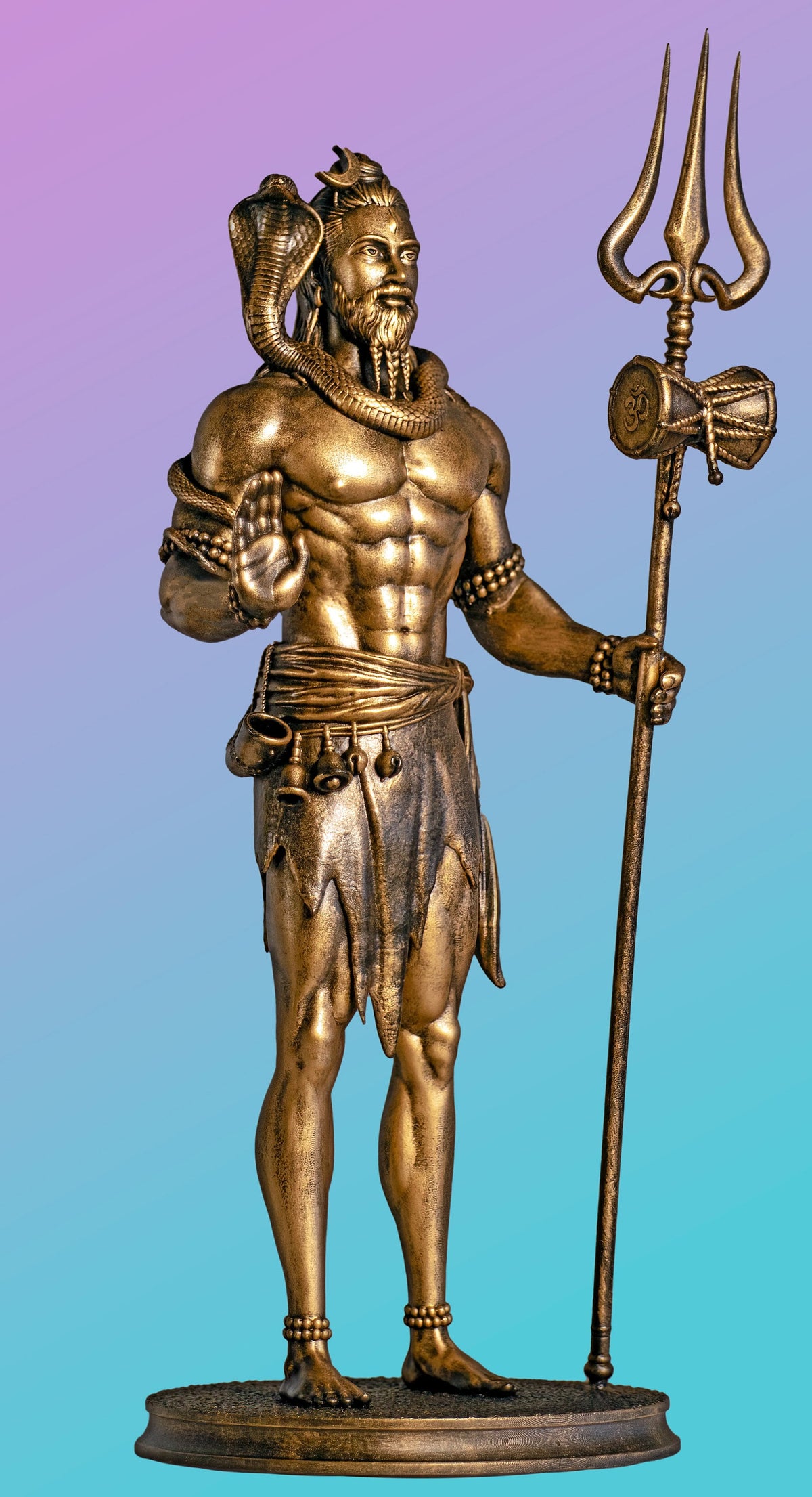 Lord Shiva Statue, Ascetic Mahadev, Shankar, Rudra Blessing. (Handmade, UV-resin)