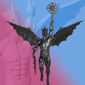 Statue de Lucifer Rising, alias Ange déchu, Satan, Diable (Fait main, résine UV)
