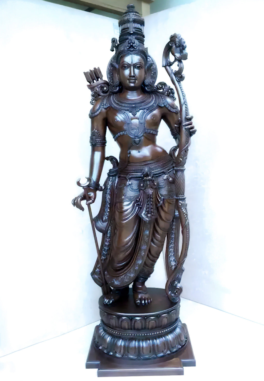 Shree Rama Statue, Ram, Raman, Ramar, Ramachandra, Lord Vishnu's 7th Avatar. (Handmade, UV-resin)