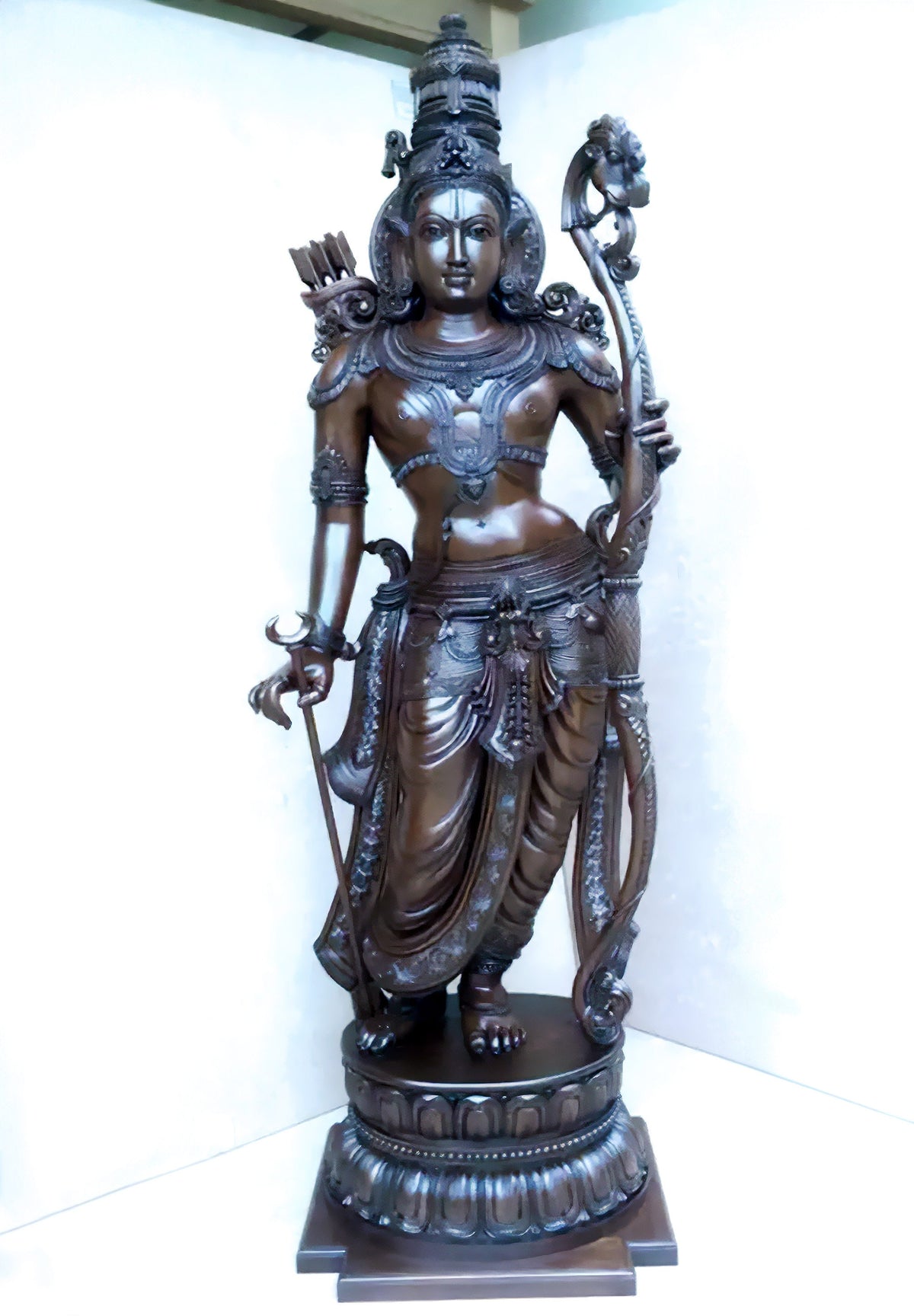 Shree Rama Statue, Ram, Raman, Ramar, Ramachandra, Lord Vishnu's 7th Avatar. (Handmade, UV-resin)