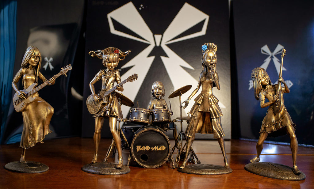 Figurine de Miku Kobato de Band-Maid, la guitariste et chanteuse rock (faite main, résine UV)