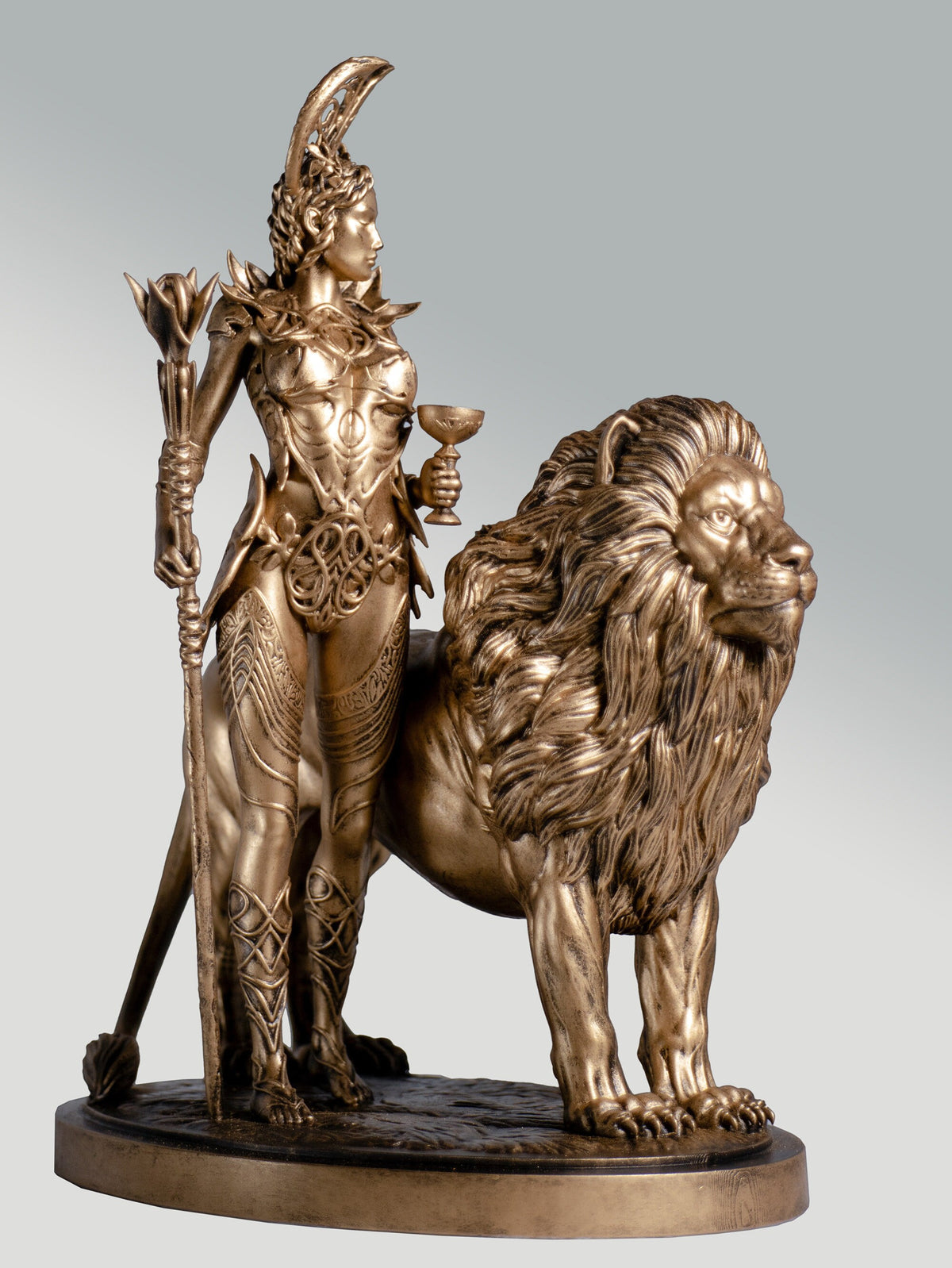 Circe Statue, ancient Greek goddess of sorcery, witchcraft and magic (Handmade, UV-resin, 2 variants)