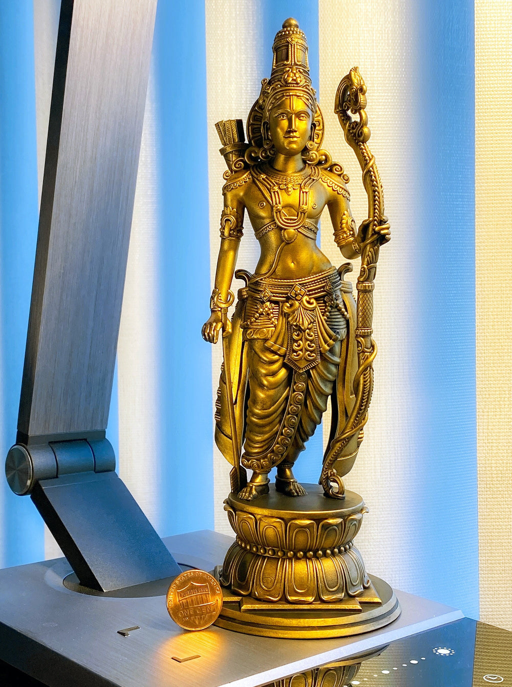 Lord Ram & Sita Mata (bundle) Statues, Main Deities in Ramayana Epic. (Handmade, UV-resin)
