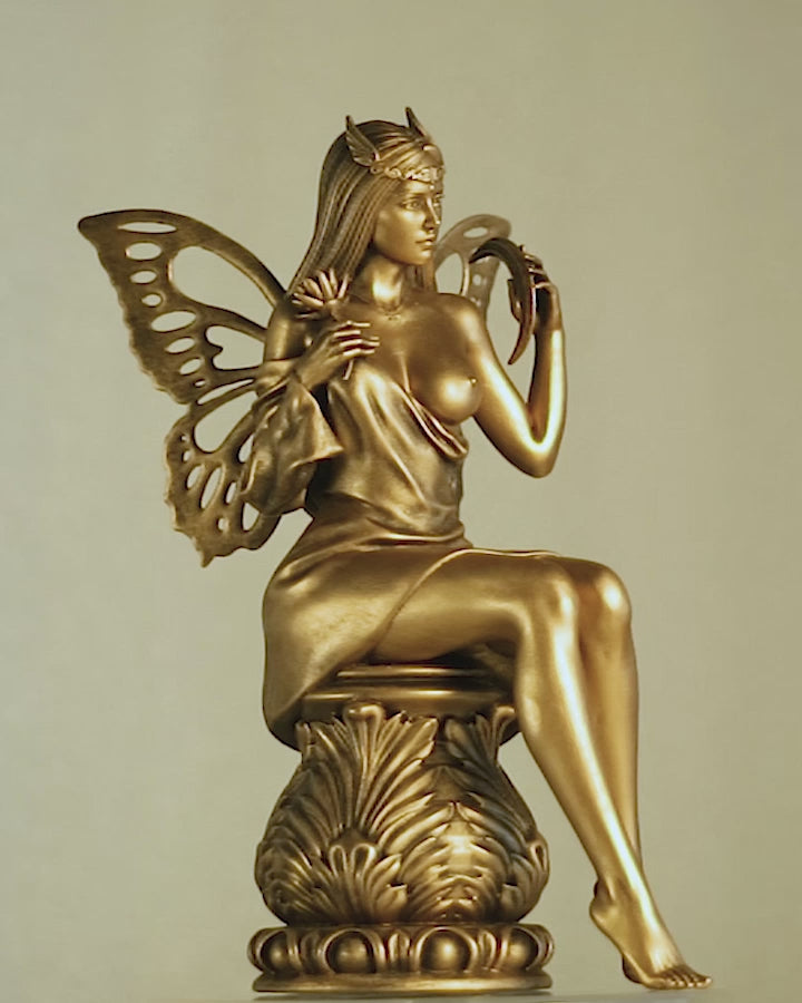 Statue of Psyche, Ancient Greek goddess of the Soul. (Handmade, UV-resin, 2 sizes)