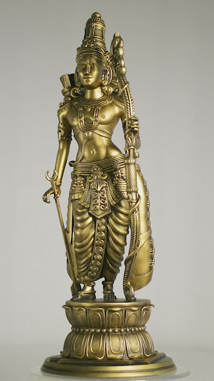 Shree Rama Statue, Ram, Raman, Ramar, Ramachandra, Lord Vishnu's 7th Avatar. (Handmade, UV-resin)