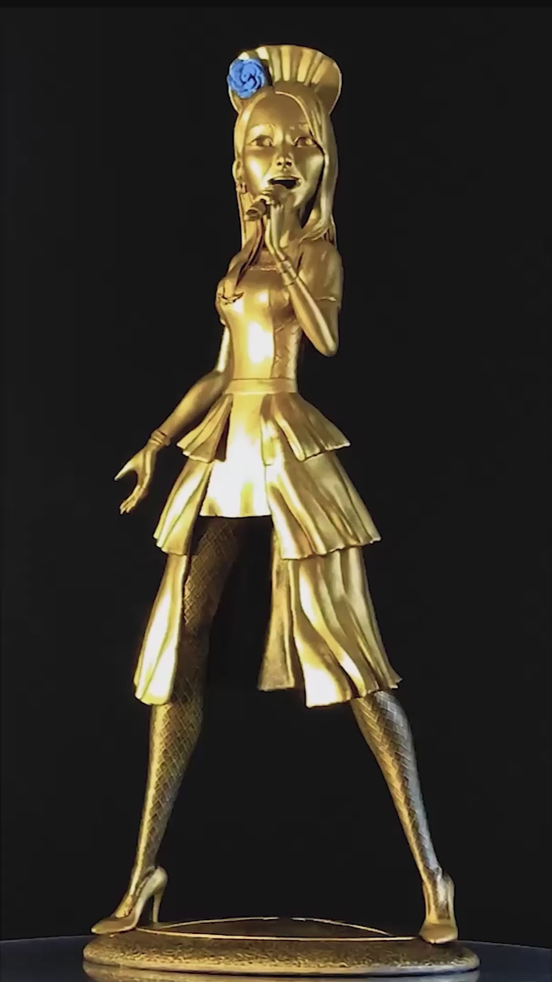 Figur von Saiki Atsumi von Band-Maid, der Rock-Sängerin (handgefertigt aus UV-Harz)