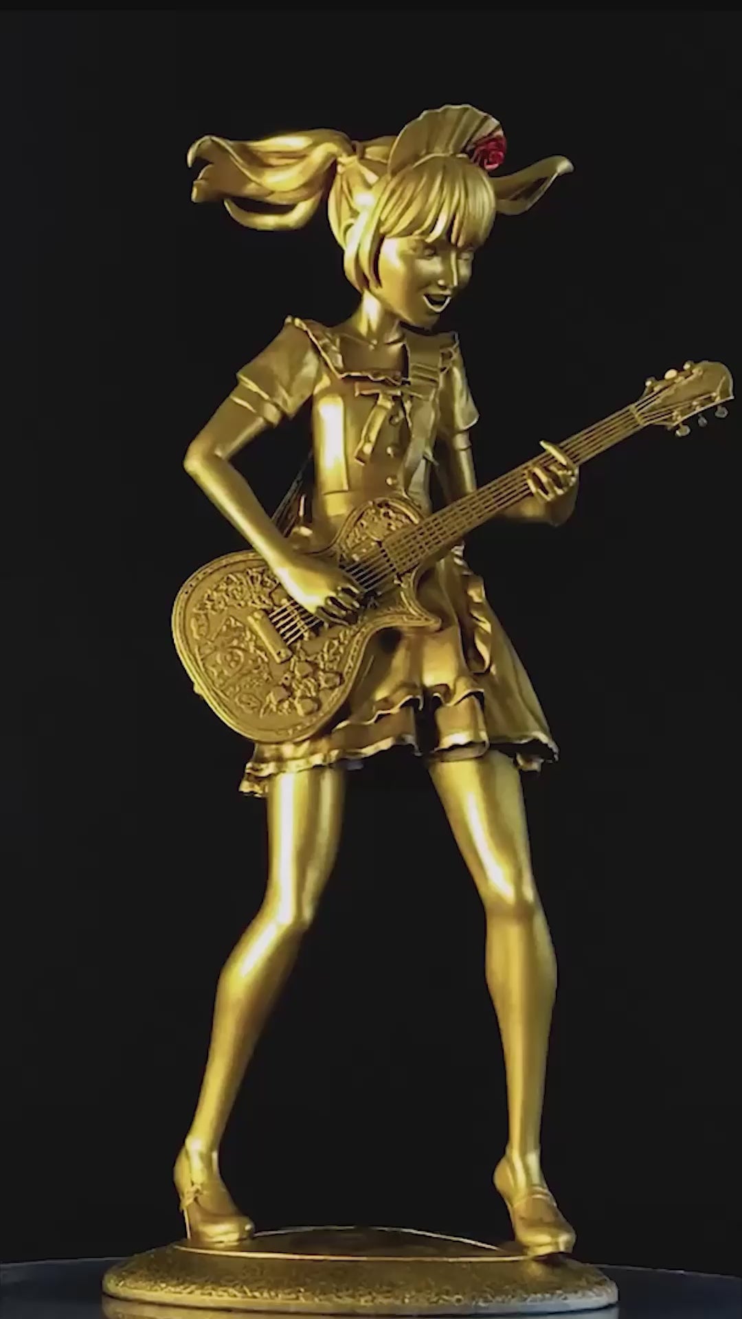 Figurine de Miku Kobato de Band-Maid, la guitariste et chanteuse rock (faite main, résine UV)